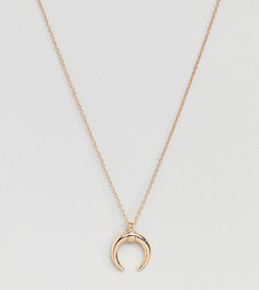 Золотистое ожерелье с подвеской в виде рога DesignB эксклюзивно для ASOS - Золотой