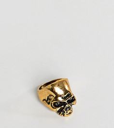 Золотистое кольцо с черепом DesignB эксклюзивно для ASOS - Золотой