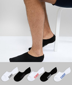 Набор из 5 пар низких спортивных носков Element - Белый