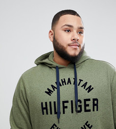 Худи зеленого цвета с логотипом Tommy Hilfiger PLUS Barney Manhattan - Зеленый