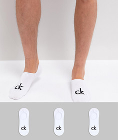 Набор из 3 пар подследников Calvin Klein - Белый