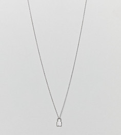 Серебряное ожерелье с подвеской-замком DesignB London - Серебряный