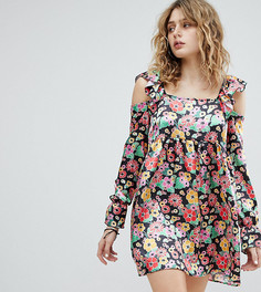 Платье с квадратным вырезом и цветочным принтом Milk It Vintage - Мульти