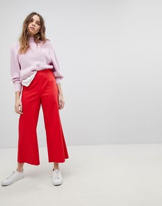 Широкие укороченные брюки Max&Co. - Красный