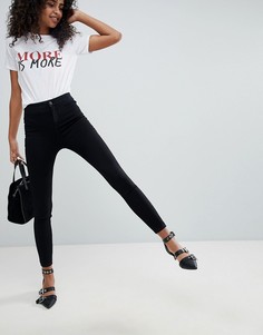 Супероблегающие джинсы с завышенной талией New Look India - Черный