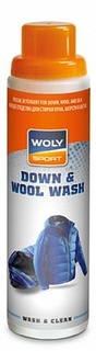 Моющее средство для стирки пуха, шерсти и шелка Woly Sport Down & Wool Wash, 250 мл