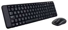 Клавиатура Logitech Wireless Combo MK220 USB (черный)