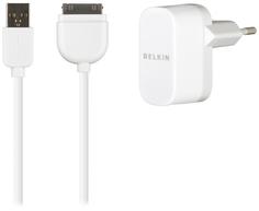 Сетевое зарядное устройство Сетевое зарядное устройство Belkin F8Z884cw04 (USB) + кабель (30pin)