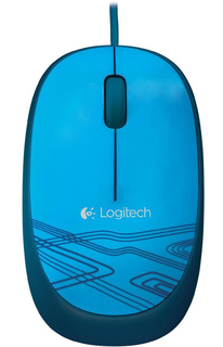 Мышь Logitech M105 Mouse optical USB (голубой)