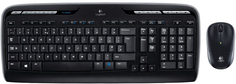 Клавиатура + мышь Logitech Wireless Combo MK330 (черный)