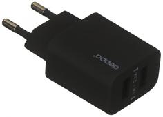 Сетевое зарядное устройство Сетевое зарядное устройство Deppa Ultra USB 2.1 А (черный)