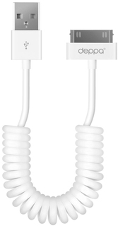Кабель Deppa 30-pin для Apple (белый)