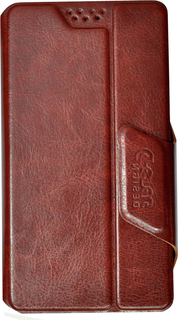 Чехол-книжка Чехол-книжка Clever slideUP универсальный M 4.4-5.0 (коричневый)