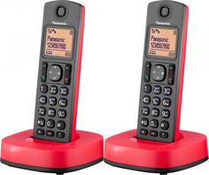 Радиотелефон Panasonic KX-TGC312 (черно-красный)