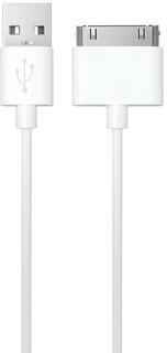 Кабель InterStep USB Apple 30pin 2м (белый)