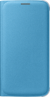 Чехол-книжка Чехол-книжка Samsung FlipWallet Fabric для Galaxy S6 (голубой)