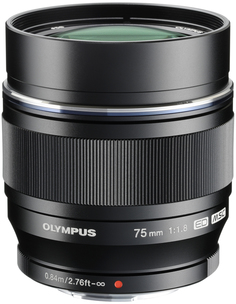 Объектив Olympus M.Zuiko Digital ED 75mm f/1.8 (черный)