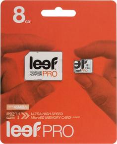Карта памяти Leef PRO microSD 8Gb UHS1 + SD адаптер