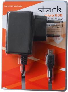 Сетевое зарядное устройство Сетевое зарядное устройство Stark micro-USB 1000мА (черный)
