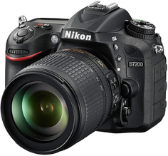 Зеркальный фотоаппарат Nikon D7200 Kit 18-105mm VR (черный)