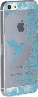 Клип-кейс Клип-кейс Deppa Art Case для Apple iPhone SE/5/5S рисунок "Колибри" (прозрачный с рисунком)