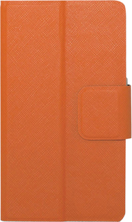 Чехол-книжка Чехол-книжка Smarterra SlideUP M для смартфона 4.4-5.0" (черно-оранжевый)