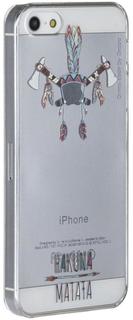 Клип-кейс Клип-кейс Deppa Art Case для Apple iPhone SE/5/5S рисунок "Индеец 2" + защитная пленка (прозрачный с рисунком)