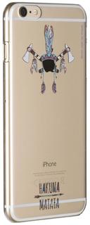 Клип-кейс Клип-кейс Deppa Art Case для Apple iPhone 6 Plus/6S Plus рисунок "Индеец 2" + защитная пленка (прозрачный с рисунком)