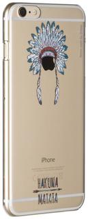 Клип-кейс Клип-кейс Deppa Art Case для Apple iPhone 6 Plus/6S Plus рисунок "Индеец 3" + защитная пленка (прозрачный с рисунком)