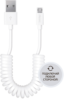 Кабель Deppa USB-microUSB 2м (белый)