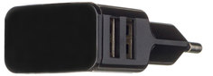 Сетевое зарядное устройство Сетевое зарядное устройство Wolt 2 USB 2000 мА (черный)