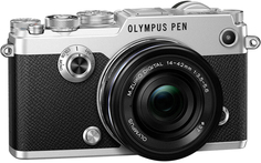 Фотоаппарат со сменной оптикой Olympus PEN-F Kit 14-42 EZ (серебристый)
