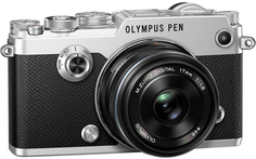 Фотоаппарат со сменной оптикой Olympus PEN-F 1718 Kit 17 1:1.8 (серебристый)