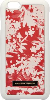 Клип-кейс Клип-кейс A.Terekhov для Apple iPhone 6/6S рисунок "Река на красном фоне" (белый с рисунком)