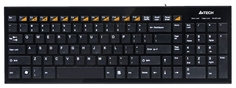 Клавиатура A4Tech KX-100 USB (черный)