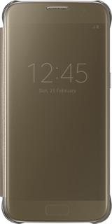 Чехол-книжка Чехол-книжка Samsung Clear View Cover EF-ZG930C для Galaxy S7 (золотистый)
