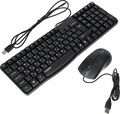 Клавиатура + мышь Rapoo N1850 USB (черный)