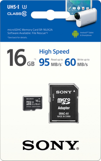 Карта памяти Sony SR16UX2AT microSD 16Gb