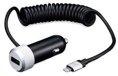 Автомобильное зарядное устройство Автомобильное зарядное устройство Just Mobile Highway Duo для Apple iPad/iPhone/iPod (черный)