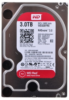 Жесткий диск WD Red для NAS 3TB 3.5" (красный)