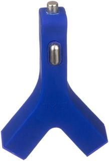 Автомобильное зарядное устройство Автомобильное зарядное устройство Tylt Y-дизайн на 2 USB 4.2A (синий)