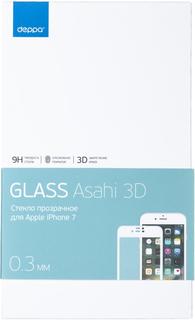 Защитное стекло Защитное стекло Deppa 3D Glass для Apple iPhone 7 белая рамка
