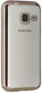 Клип-кейс Клип-кейс Ibox Blaze для Samsung Galaxy J1 Mini золотистая рамка (прозрачный)