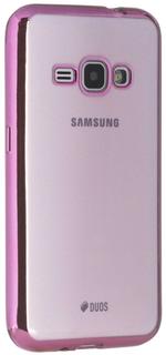 Клип-кейс Клип-кейс Ibox Blaze для Samsung Galaxy J1 (2016) розовая рамка (прозрачный)