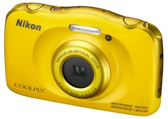 Цифровой фотоаппарат Nikon Coolpix W100 с рюкзаком (желтый)