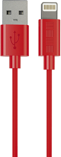Кабель InterStep USB-Apple 8pin MFI 1м (красный)
