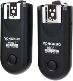 Радиосинхронизатор Yongnuo RF-603II C1 2,4 Ghz для накамерных и студийных вспышек + пульт ДУ Canon