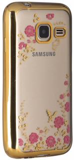 Клип-кейс Клип-кейс Skinbox Chrome Border Color для Samsung Galaxy J1 mini (розовый)