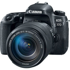 Зеркальный фотоаппарат Canon EOS 77D 18-135 mm IS USM (черный)