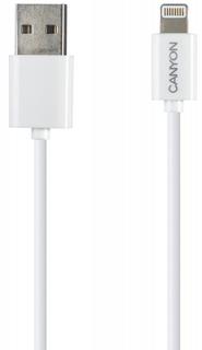 Кабель Canyon CNE-CFI1 Apple 8pin 1м (белый)